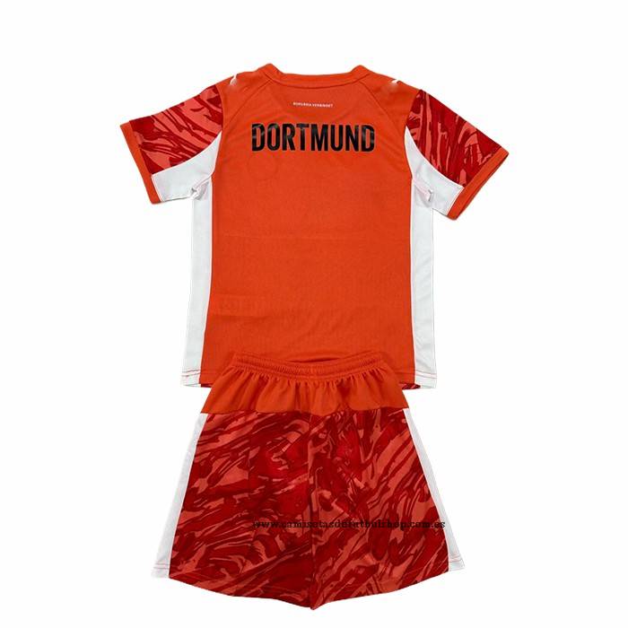 Segunda Camiseta Borussia Dortmund Portero Nino 25-26 Rojo